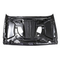 Jeep Wrangler 10th Anniversary Rubicon JK 07-18 Front Hood Steel Hard Rock Style, Black (C127-B008-Black)