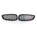 Kidney Grille M Power Color Striped For BMW Z4 E89 (2009-2016) Matte Black