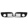 Pair Front Bumper Fog Lamp Lights Grill Grille For Volkswagen GOLF MK5 GTI (2006-2008)