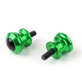 10mm Billet Swingarm Spools Sliders Universal For Kawasaki Ninja 250R 1000 ZX 6R ZX10R Green