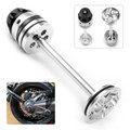 Rear Fork Axle Sliders Protector For BMW K1200GT K1200R K1200S K1300GT K1300R K1300S, R1200R/GS/ADV/RT/RS Silver