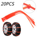 20PCS Snow Tire Chain Anti-Skid Belt For Car Truck SUV Emergency Winter Driving