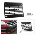 Front Bumper Tow Hook License Plate Mounting Holder Bracket For Rabbit/R32 06-10 VW GTi MK5 06-09 Black