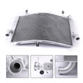 Aluminum Cooler Cooling Radiator For Yamaha YZF R1 YZF R1M 15-17 YZF R1S 16-17 Silver