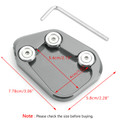 Kickstand Side Stand Extension Enlarger Pad For Honda CBR250RR 17-18 Titanium