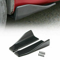 2pcs 35cm Skirt Spoiler Rear Lip Extension Rocker Splitters Winglet Wings Carbon