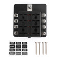 8 Way Circuit Standard ATC ATO Fuse Box For Car Boat Marine Bus Van Waterproof