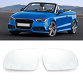 Heated Rearview Mirror Glass Left+Right For Audi A3/S3 09-13 A3 Cabriolet 08-13 A4/S4 08-12 A4 allroad quattro 13-15 A5/S5 10-17 Clear