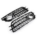 Ring Bumper Fog Light Grill Bumper For Audi A4 S-LINE S4 08-12 Chrome