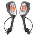 Rear View Side Mirrors With Turn Signals For Suzuki GSXR 600 750 1000 02-15 SV 650 1000 S 03-08 Black