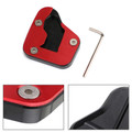 Kickstand Side Stand Extension Pad Fit For SUZUKI HAYABUSA GSXR 1300R 08-19, Red