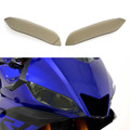 ABS Headlight Screen Protection Cover Headlight Guard Fit For Yamaha YZF R3 19-20 Brown