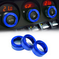 Car Air Conditioner Switch Knob Ring AC Knobs Cover Fit For BRZ 13-18 Blue