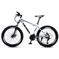 Mountain Bike 26 inch Wheels 21 Speed Bicycle Disc Bicycles White+Black for Sale