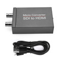 SDI to HDMI + SDI Mini HD Video Micro Converter 1 to 2 Audio Format Detection