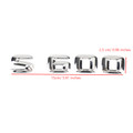 Rear Trunk Nameplate Badge Emblem Numbers Sticker Fit For Mercedes-Benz S600 Chrome