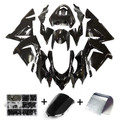 Amotopart Fairing Injection Plastic Kit Glossy Black Fit For Kawasaki Zx10R 04-05