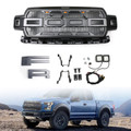 Honeycomb Grill Amber LED Raptor Style Grill Grille Fit For Ford F-150 2018-2020