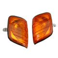 Corner Lights Parking Lamps Pair Fit for Mercedes-Benz E-Class W12 all trims 1986-1993 Amber