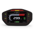 Universal Motorcycle Tft Digital Speedometer 14000Rpm 6 Gear Backlight Odometer Black