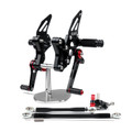 CNC Made Rearsets Fit for Ducati 848/ 848EVO 1098 1098S 1098R 1198 1198S 1198R Black