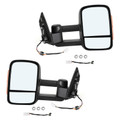 Pair of Electric Extendable Towing Mirrors for Isuzu D-MAX 2012+ Black