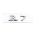 Chrome 3.7 Fender Side Boot Emblem Badge Decal For infiniti Q50 QX70 2014+