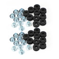 20 Pack M6 Motorcycle Side Panel Rubbers / Grommets Motorbike Kit Fit for Kawasaki