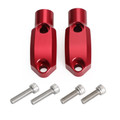 CNC Pair Master Cylinder Handlebar Clamps 10mm x 1.5mm Mirror Fit For BMW G310R 2017-2021 R1200GS / Adventure 2013-2018 Red