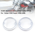 Turn Signals Indicators Lens Cover For Yamaha Kawasaki Vulcan 1500 VN Clear