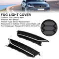 2PCS 12-15 Volkswagen Passat Front Driving Fog Light Cover Black/Chrome