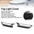 2PCS 12-15 Volkswagen Passat Front Driving Fog Light Cover Black & Chrome