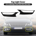 2PCS 12-15 VW Passat Front Honeycomb Driving Fog Light Cover Black