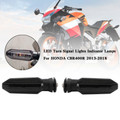 LED Turn Signal Lights Indicator Lamps For HONDA CRF250 CB500 CB650F CTX700 Smoke