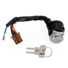 Azcarbro Ignition Key Switch For Honda CT70 / CT70H Trail 70 (1969-1971) – Black & Chrome, 35100-098-672