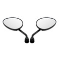 8mm Rearview Mirrors - short stem For Piaggio Zip 25 50 2T 4T TT DT 1993-2018