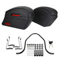 Hard Bag Saddlebag & Heavy Duty Mounting Kit For Yamaha Ds650 1100 Xvs950 1900