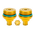 2X Fork Bolt Preload Adjuster Cap Screw Gold Fits For Yamaha Mt-03 Mt 03 19-23