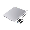 Blu ray BD Burner External USB Slot In DVD RW CD Writer Portable Drive Silver