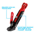 Electric Motorbike Motorcycle Kickstand Parking Bracket Adjustable Side Stand Red