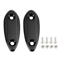 CNC Black Mirror Block Off Plates For Kawasaki Ninja 250 / 300 / 400 / 650 13-22