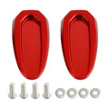 Red mirror delete blanking block off plates fits BMW S 1000 RR 2020-2023