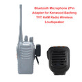 Bluetooth Microphone 2Pin Adapter for Kenwood Baofeng TYT HAM Radio Wireless