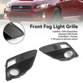 2PCS Front Fog Light Cover Bezel Grille Grill Fit Subaru WRX & STi 2015-2017