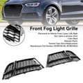 Front Fog Light Cover Bezel Grille Grill Fit AUDI A3 8V S-LINE 2017-2019