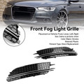 2PCS Front Fog Light Cover Bezel Grill Grille Fit Audi A6 4G C7 2012-2015