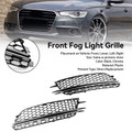 2PCS Front Fog Light Cover Bezel Bumper Grille Fit Audi A6 4G C7 2012-2015 C