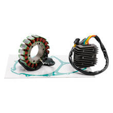 Stator & Regulator Kit For Arctic Cat 250 Utility 2x4 ATV (2006-2009) - 18-Pole, Includes Gasket, Replaces 3303-833/836/641
