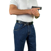 Man with drawn firearm wearing CCW Breakaways concealed carry DENIM JEANS pants. The tactical pants without the tactical appearance. The ideal ccw solution for pocket carry. Man with drawn firearm wearing CCW Breakaways concealed carry DENIM JEANS pants. The tactical pants without the tactical appearance. The ideal ccw solution for pocket carry.