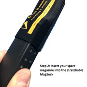 Magazine insertion. Step  2 for MagSocks. Magazine insertion. Step  2 for MagSocks.